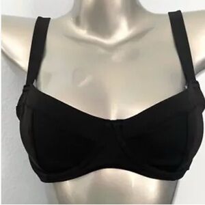 Black Underwire 34 D Bikini Top - EUC